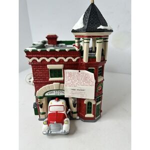 Dept  56 Firehouse #3  Snow Village Lighted Rare 1998 Retired 54942